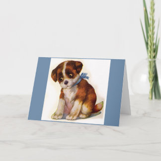 1930s adorable puppy no. 2 card