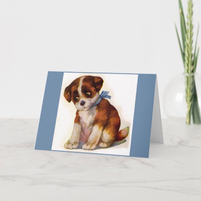 1930s adorable puppy no. 2 card (Front)