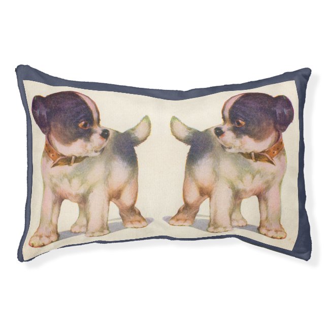 1930s adorable puppy twins no. 1 pet bed (Front)