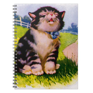 1930s adorable singing kitten notebook