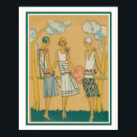1930's Art Deco Fashion Sketch Poster<br><div class="desc">Art Deco Fashion Sketch  for Simon Schwartz-1930s</div>