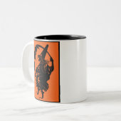 1930s Art Deco Witch and Moon Mug (Front Left)