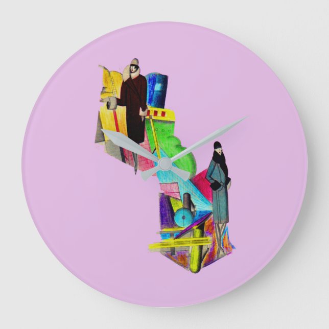 1930s art deco women large clock (Front)