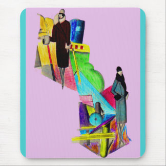 1930s art deco women mouse pad