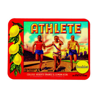 1930s Athlete fruit crate label Magnet