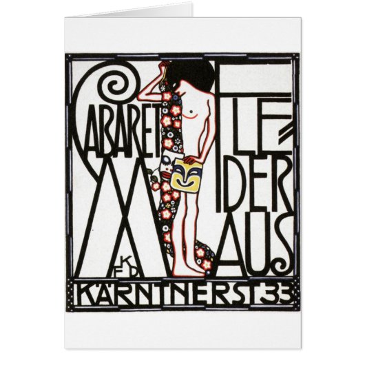 1930's Austrian Cabaret Poster Cards (Front)