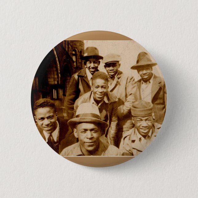 1930s boyz from the hood RPPC Button (Front)