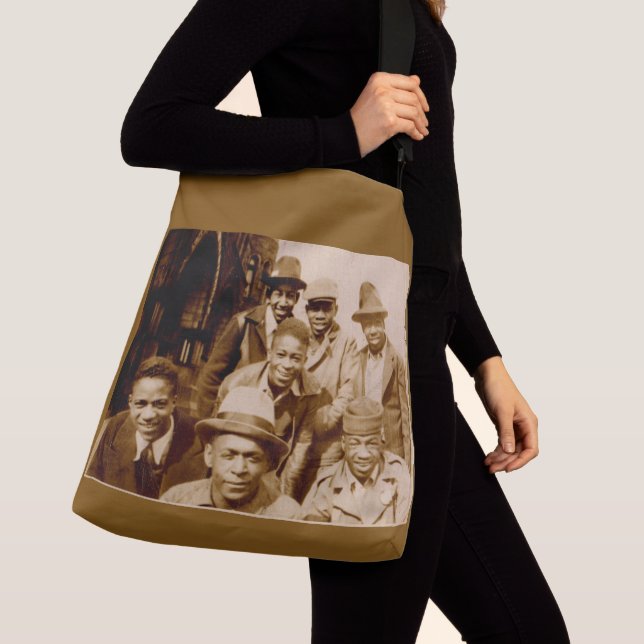 1930s boyz from the hood RPPC Crossbody Bag (Close Up)