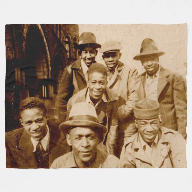 1930s boyz from the hood RPPC Fleece Blanket (Front (Horizontal))
