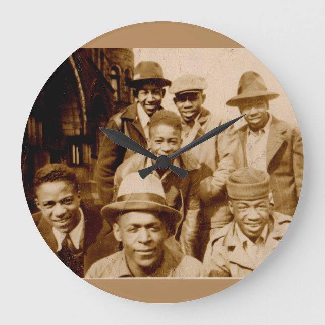 1930s boyz from the hood RPPC Large Clock (Front)