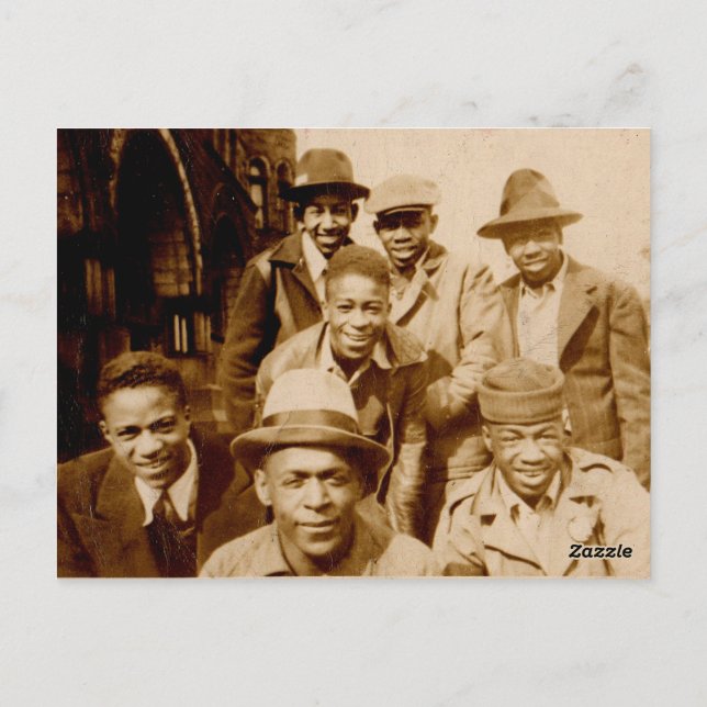 1930s boyz from the hood RPPC Postcard (Back)