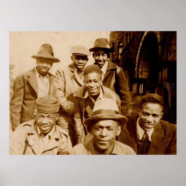 1930s boyz from the hood RPPC Poster (Front)