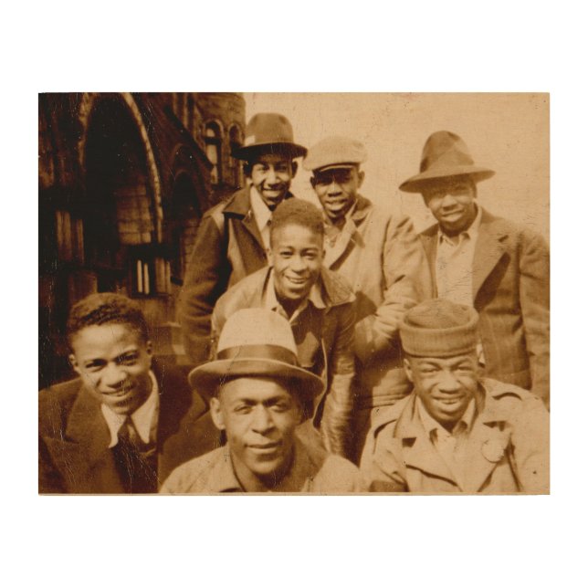 1930s boyz from the hood RPPC Wood Wall Art (Front)