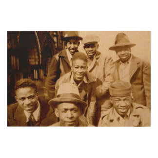 1930s boyz from the hood RPPC Wood Wall Art