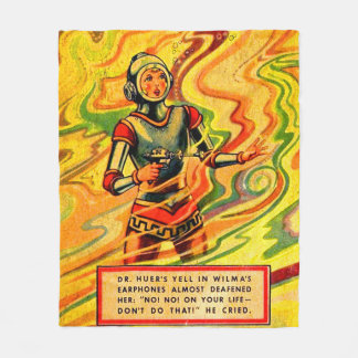 1930s Buck Rogers comic Wilma Deering Fleece Blanket