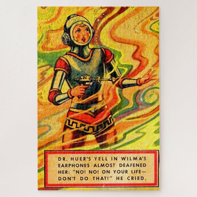 1930s Buck Rogers comic Wilma Deering Jigsaw Puzzle (Vertical)