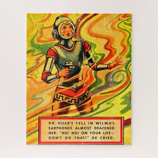 1930s Buck Rogers comic Wilma Deering Jigsaw Puzzle (Vertical)