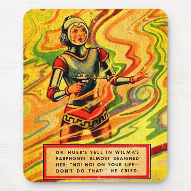 1930s Buck Rogers comic Wilma Deering Mouse Pad (Front)