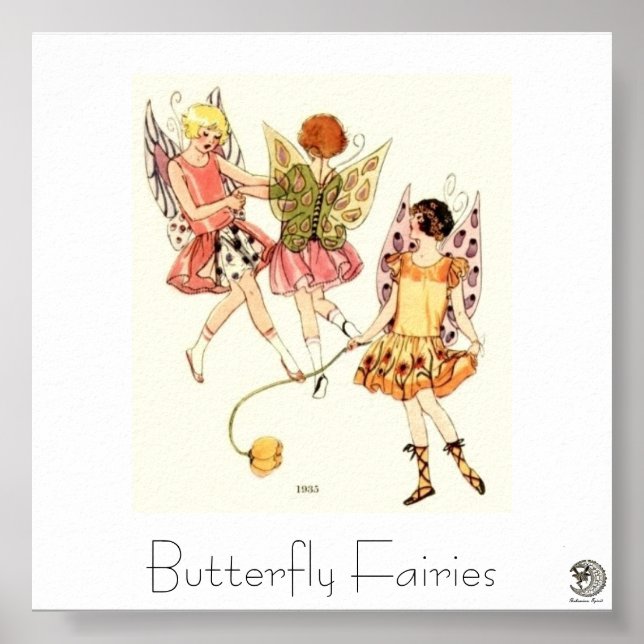 1930's Butterfly Fairies Poster (Front)