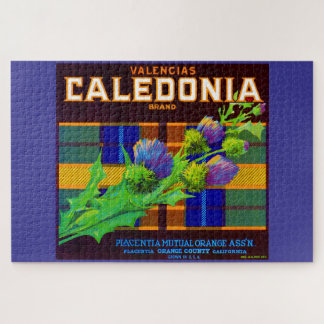 1930s Caledonia orange crate label Jigsaw Puzzle