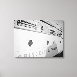 1930's Canadian Pacific Princess Kathleen Ship Canvas Print