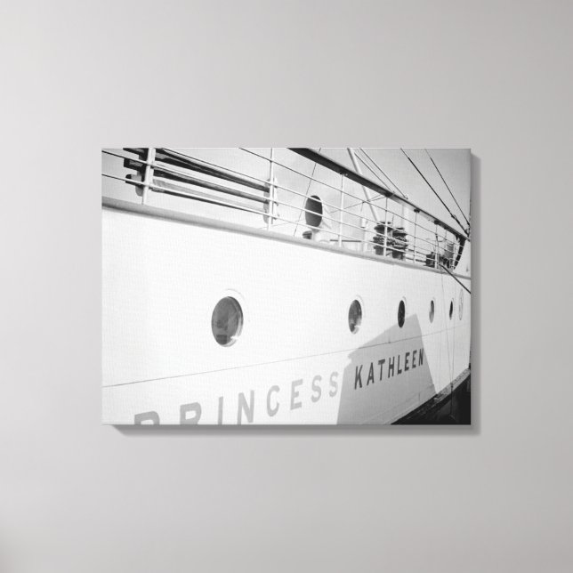 1930's Canadian Pacific Princess Kathleen Ship Canvas Print (Front)