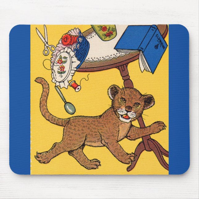1930s careless little leopard cub mouse pad (Front)