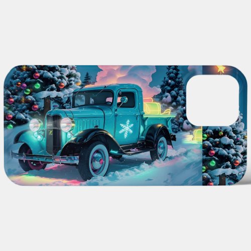 1930s Christmas Pickup Truck iPhone 13 Pro Max Case