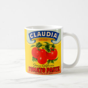 1930s Claudia tomato paste label Coffee Mug