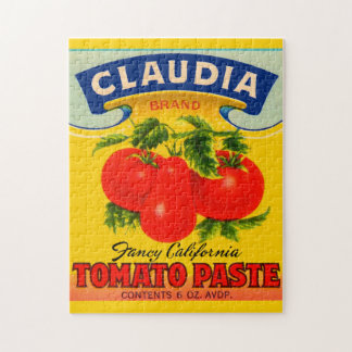 1930s Claudia tomato paste label Jigsaw Puzzle