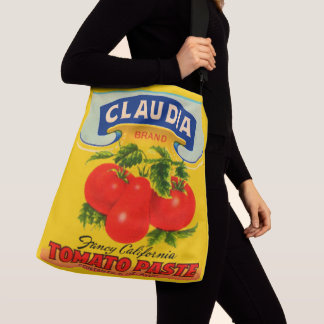 1930s Claudia tomato paste label print Crossbody Bag