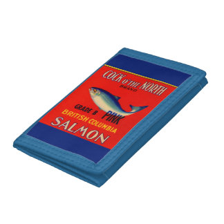 1930s Cock o’ the North salmon can label Trifold Wallet