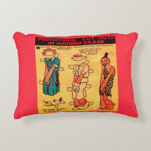 1930s comic strip paper doll Princess Wootietoot Accent Pillow