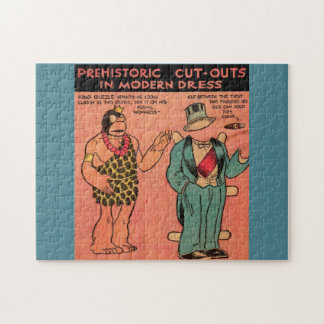 1930s comics cave man paper doll King Guzzle Jigsaw Puzzle