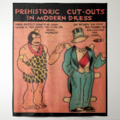 1930s comics cave man paper doll King Guzzle Tapestry (Front)