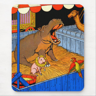 1930s crying hippopotamus and friends mouse pad