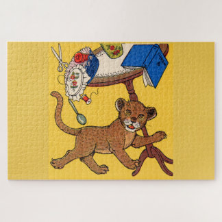 1930s cute and careless little leopard cub jigsaw puzzle