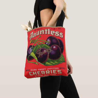 1930s Dauntless Cherries in Heavy Syrup can label Tote Bag