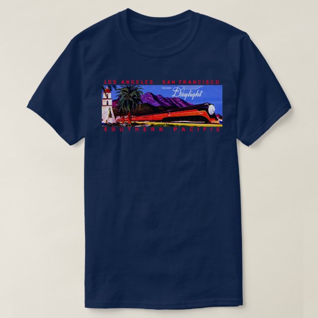 1930s Daylight Railroad Train T-Shirt (Design Front)