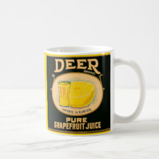 1930s Deer Brand Grapefruit Juice label Coffee Mug