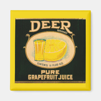 1930s Deer Brand Grapefruit Juice label Magnet