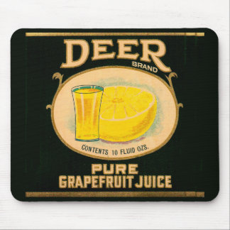 1930s Deer Brand Grapefruit Juice label Mouse Pad