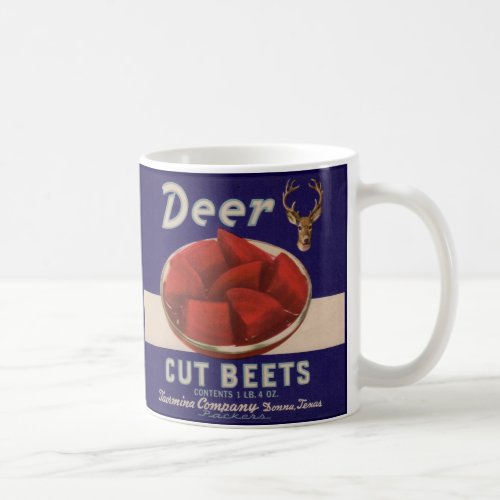 1930s Deer Cut Beets can label
