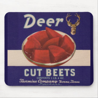 1930s Deer Cut Beets can label Mouse Pad