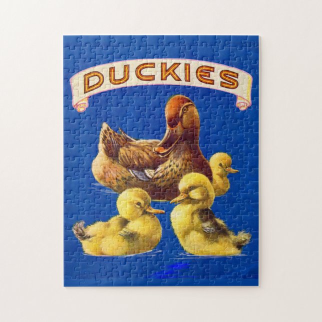 1930s Duckies Jigsaw Puzzle (Vertical)