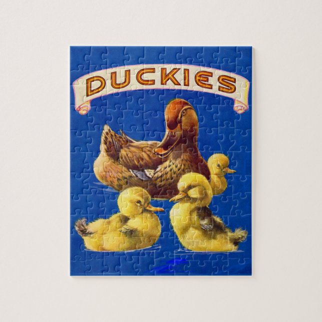 1930s Duckies Jigsaw Puzzle (Vertical)