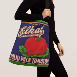 1930s Elkay Solid Pack Tomatoes can label Crossbody Bag