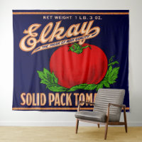 1930s Elkay Solid Pack Tomatoes can label print