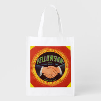1930s Fellowship Orange County Citrus label Grocery Bag