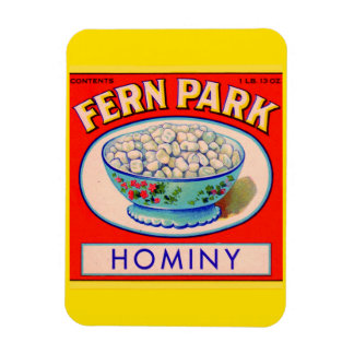 1930s Fern Park hominy grits label Magnet